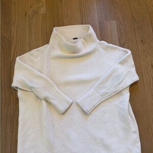 Free People Cream Turtleneck Sweater